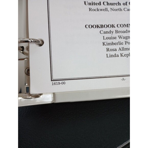 Grace Lower Stone United Church Cookbook Rockwell NC 2000 North Carolina - Picture 10 of 10